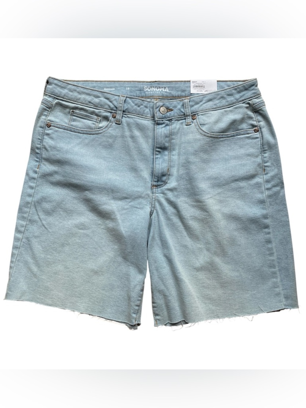 SONOMA Denim Bermuda Shorts Womens Size 14 NWT